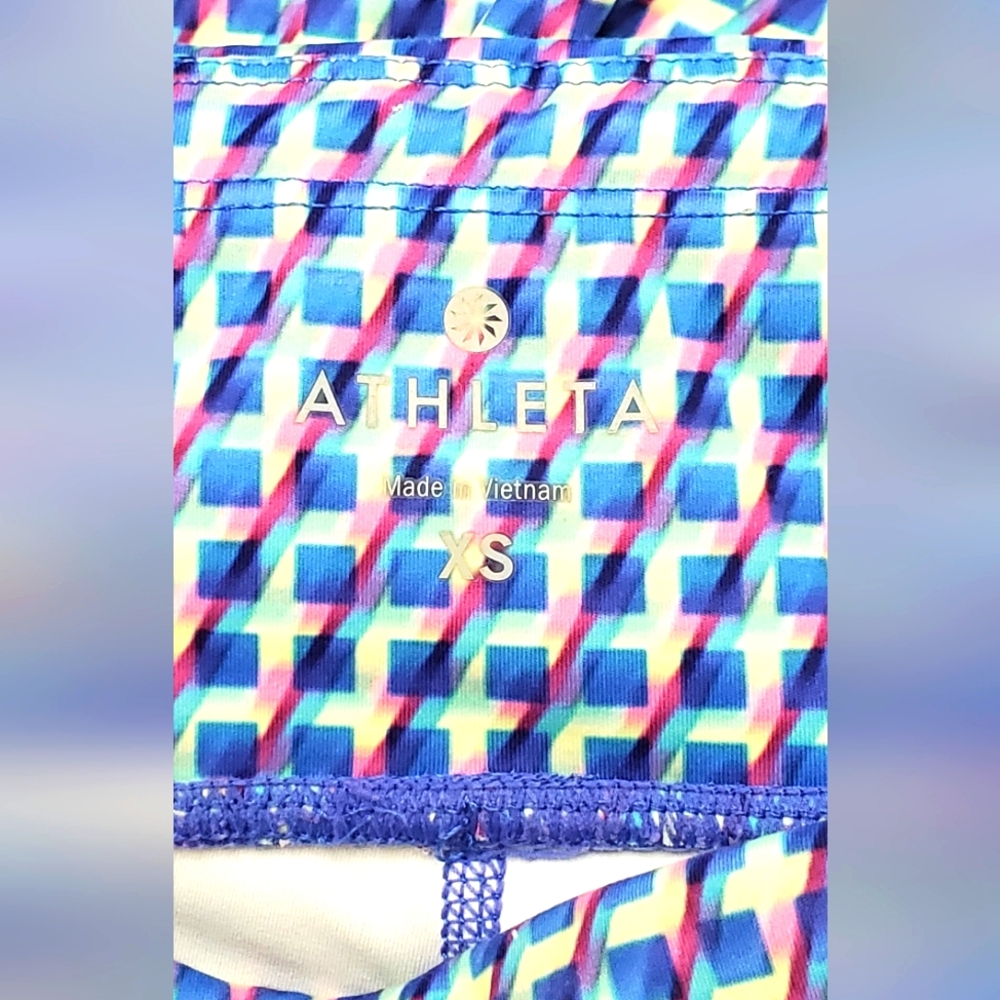ATHLETA - size XS - Leggings cropped-activewear colorful - Picture 4 of 7